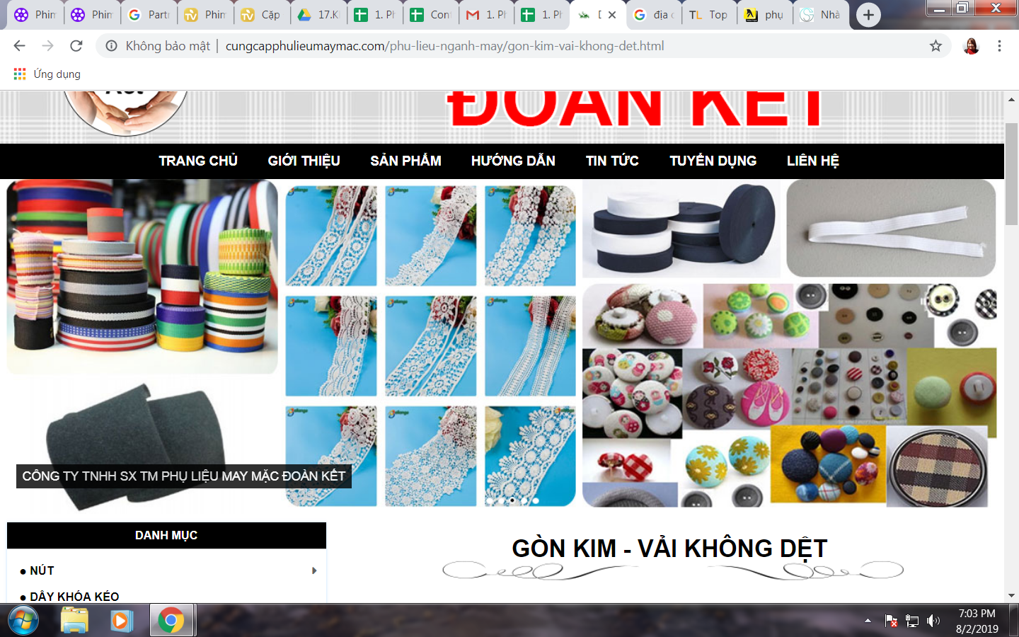 Tiêu chí chọn lựa đơn vị cung cấp phụ liệu may mặc chất lượng